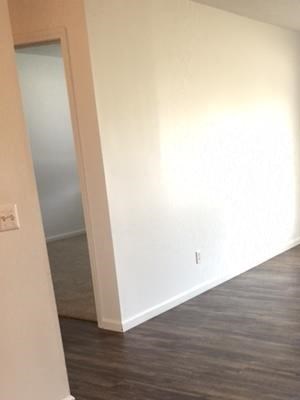 natural sunlight, bright white clean cabinets, wood flooring, premium countertops and appliances at regency apartments in Bettendorf Iowa